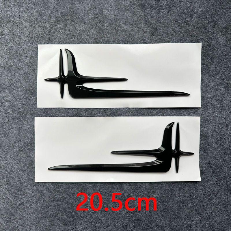 Mercedes-Benz New C-Class, E-Class, A-Class Rear Side Emblem & Angel Wings Sticker for E300L/C260L Long Version