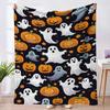 Halloween ghost blanket office sofa air conditioning blanket autumn and winter flannel blanket