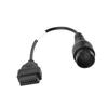 Durable OBD2 Adapter Black Diagnostic Cable Adapter Cable for Iveco Truck Professional Use