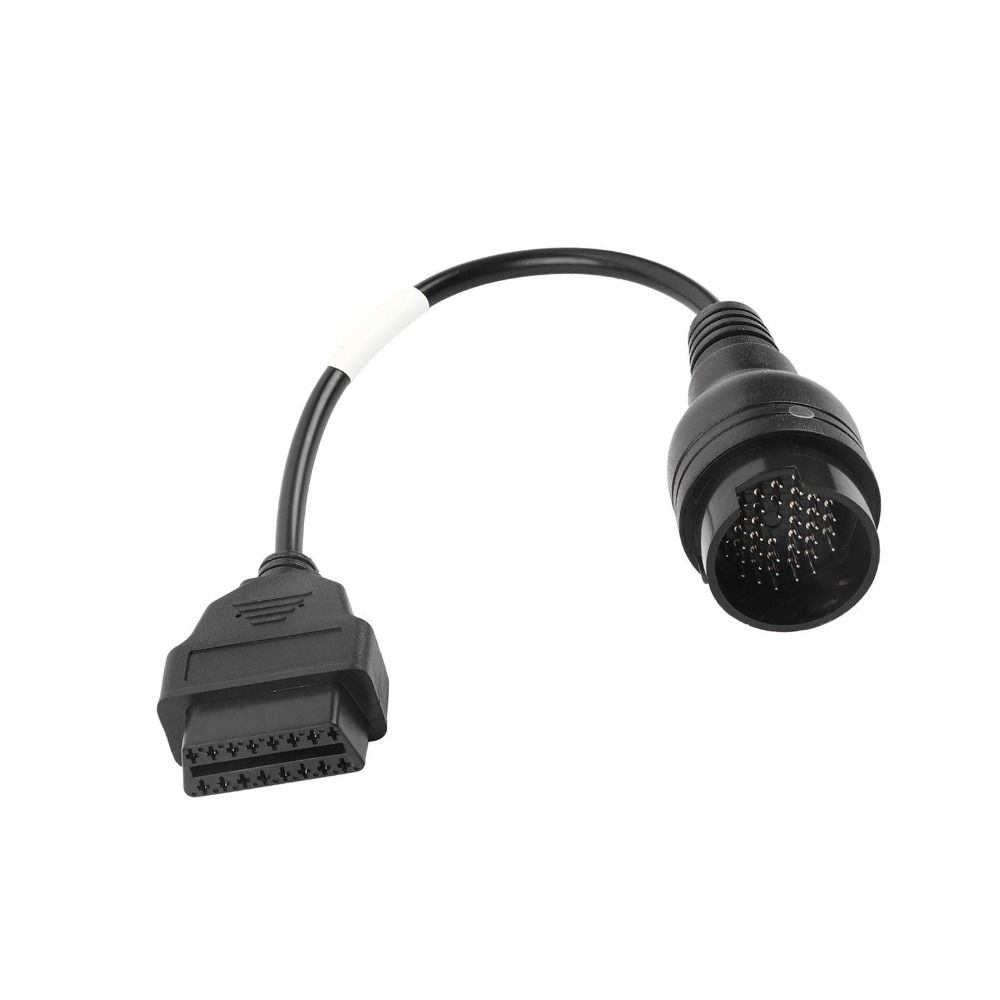 Durable OBD2 Adapter Black Diagnostic Cable Adapter Cable for Iveco Truck Professional Use