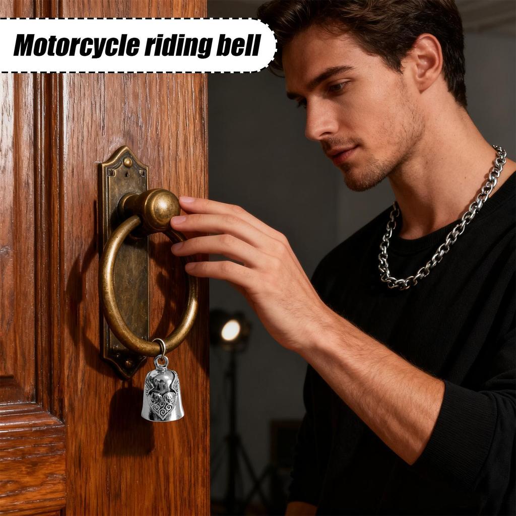 Biker Bell Heart Wing Motorbike Accessories Small Motorbike Bell For Riders Long Distance Drive Road Trip Daily Commute Birthday