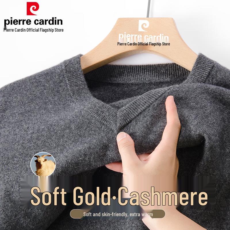 Pierre Cardin Men's V-Neck Cashmere Sweater