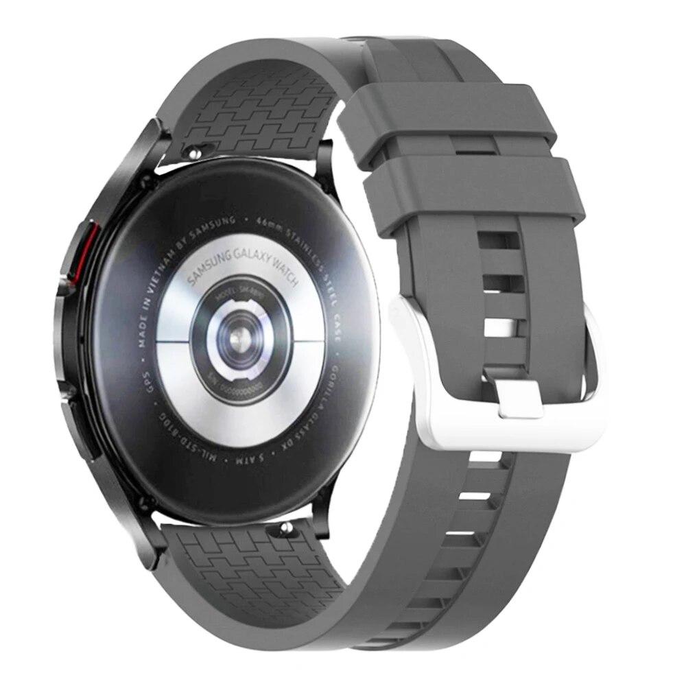 20 mm 22 mm klokkerem for Samsung Galaxy watch 5/pro/4/classic/Active 2 Silicone Sport armbånd huawei watch gt 3-pro-2-2e strap