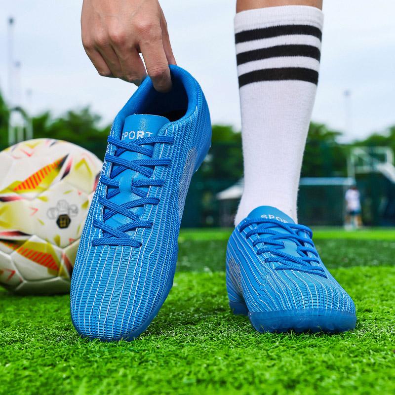 Scarpe da Calcio Multisuperficie Uomo Antiscivolo Scarponcini da Calcio Tacchetti Traspiranti Erba Sintetica Allenamento Esterno Partita Comfort Sneakers