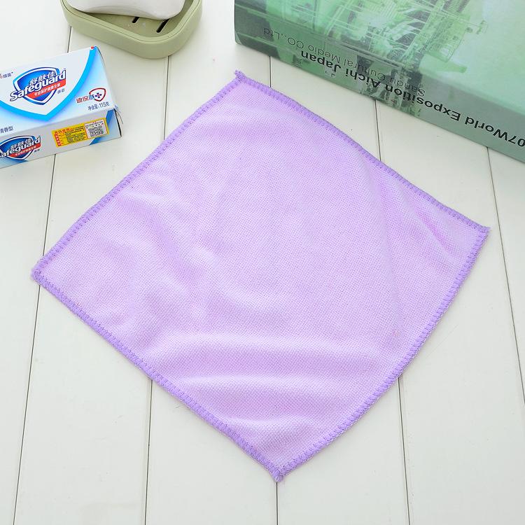 

Square towel Small towel Soft fine fiber face towel Baby children square towel 30*30 світло-фіолетового кольору