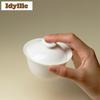 120ml Jade Clay Sweet White Glaze Porcelain Gaiwan Aesthetic Tea Tureen Tea Bowl with Lid Kit Tea Making Cover Bowl Teaware Gift