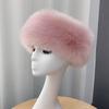 New Winter Thick Furry Hairband Fluffy Faux Fur Women Girl Fur Headband Hat Winter Outdoor Earwarmer Ski Hats Snow Cap