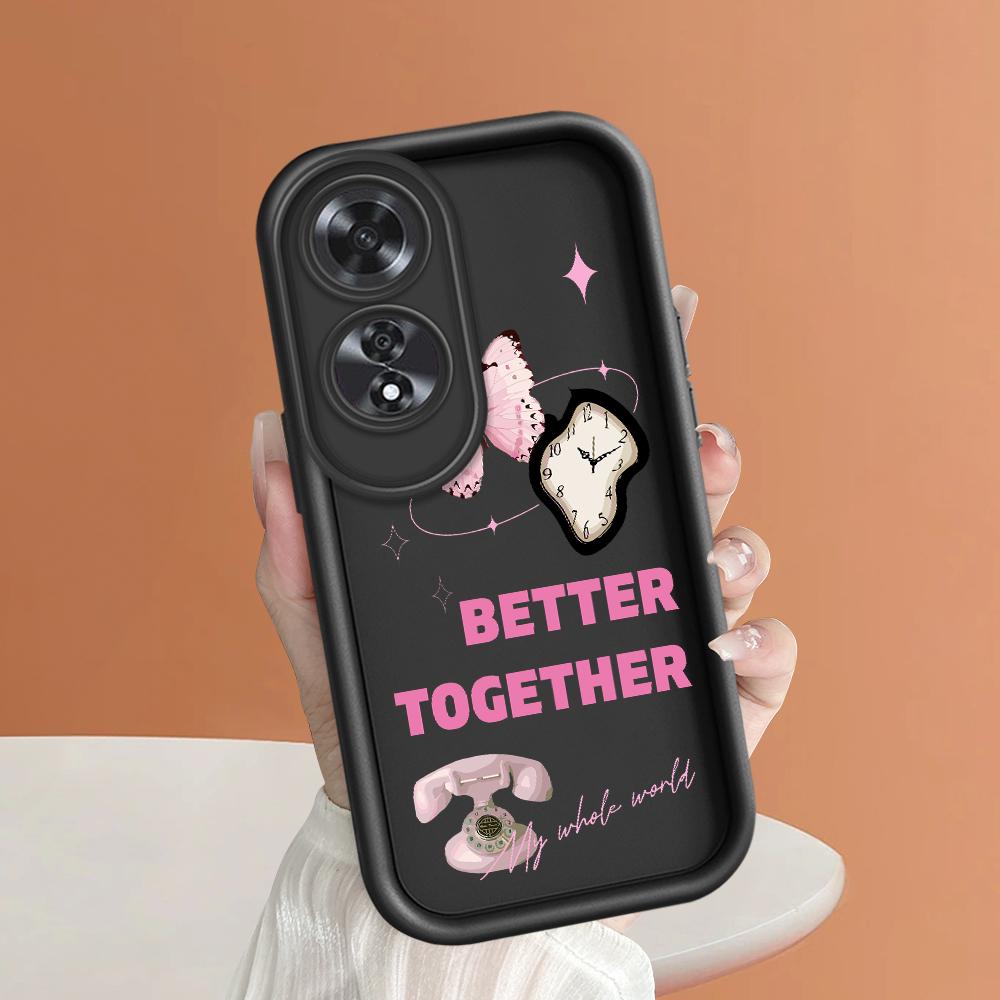 For Realme 11 11x 12x 12 Pro C21 C30 C33 C35 C65 OPPO A18 A38 A60 A96 Reno 10 11 12 Pro Cartoon Cute Butterfly Pattern Soft Silicone Phone Case