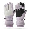 Outdoor Sports Gloves Winter Fleece Men and Women Thickened Windproof and Water-resistant Warm and Windproof Ski Gloves