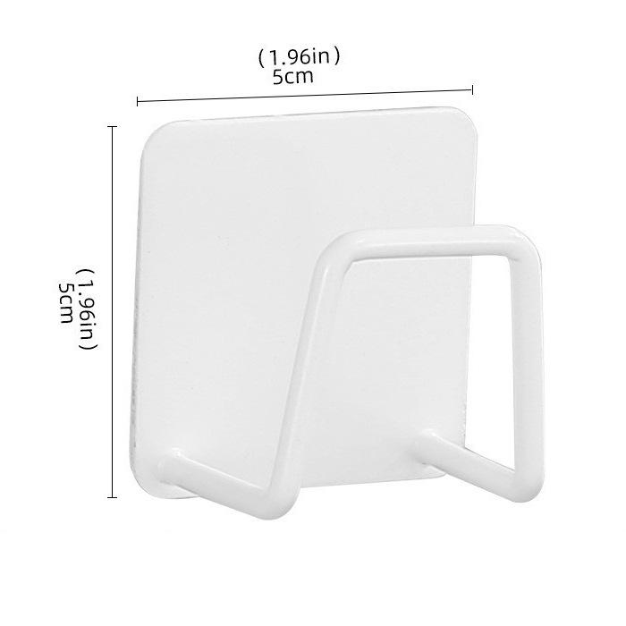 Stainless Steel Sponge & Scouring Pad Holder - Punch-Free Kitchen Draining Rack for Sponge, Spoon, and Shovel Storage