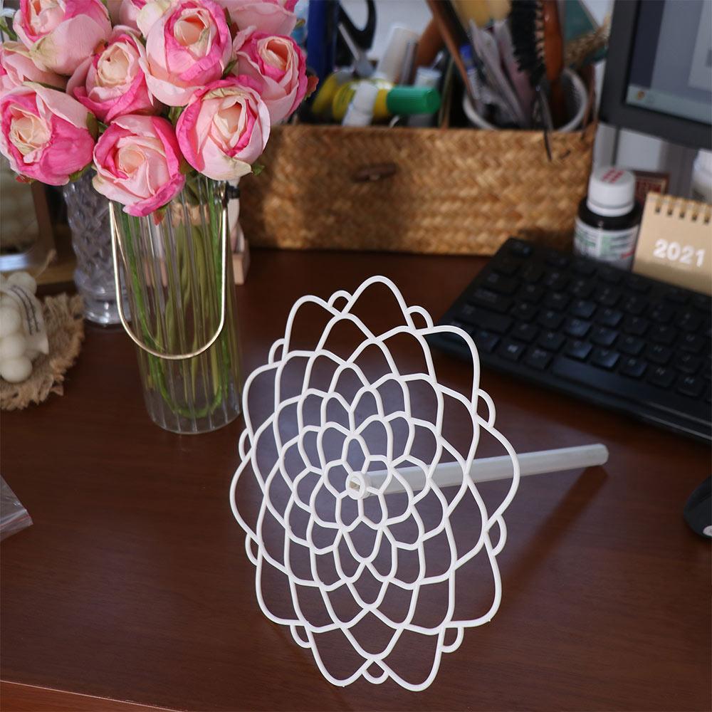 2SET Plastic Spiral Ikebana Stem Holder Professional Decorative Bouquet Floral Arranger Holder Convenient Flower Vase Holder
