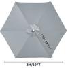 6/8 Ribs Replacement Parasol Canopy Waterproof Weatherproof UV-Anti Parasol Replacement Canopy Cover Large Patio Umbrella Cloth