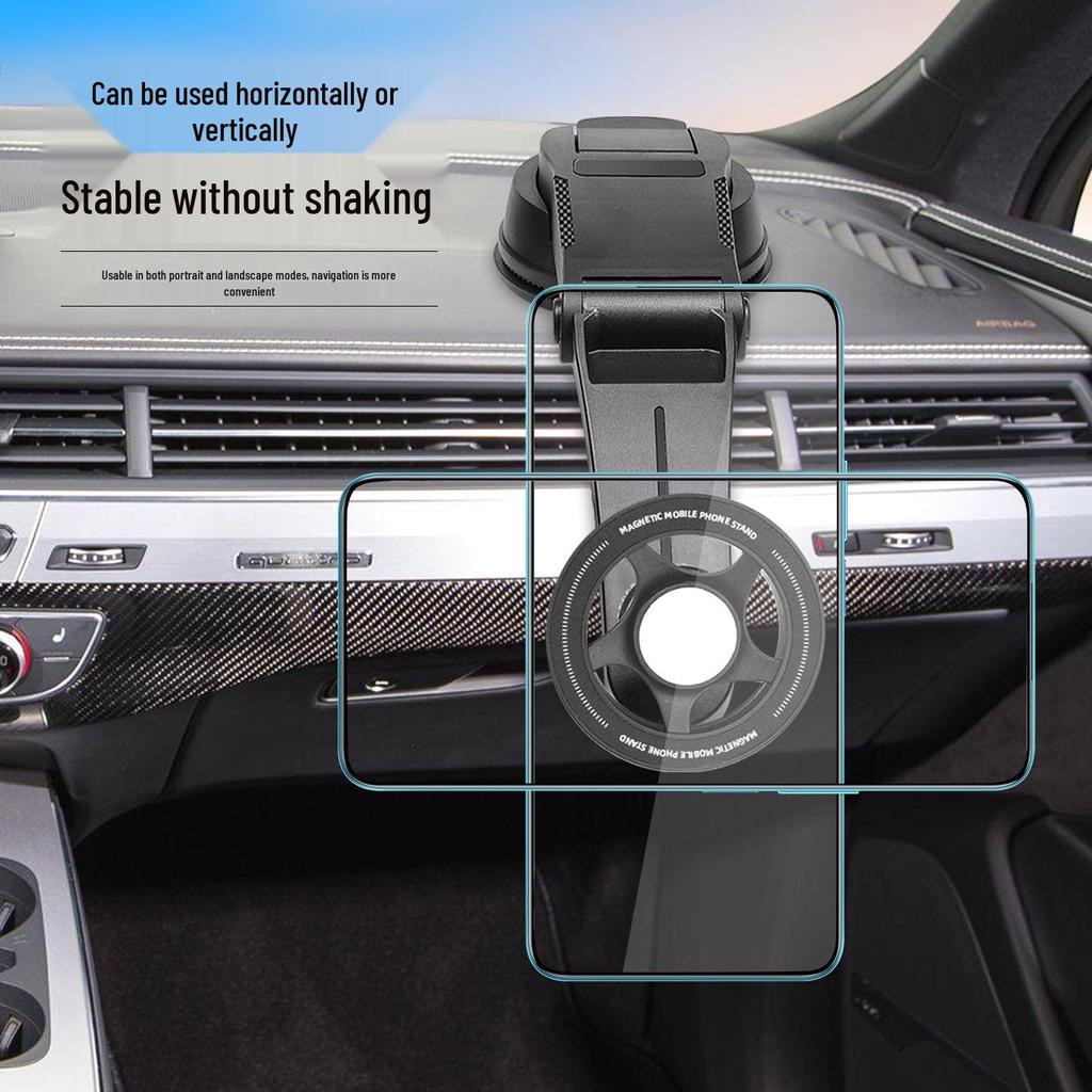 Universal Magnetic Car Phone Holder for Central Control Display - Non-Damaging Stand
