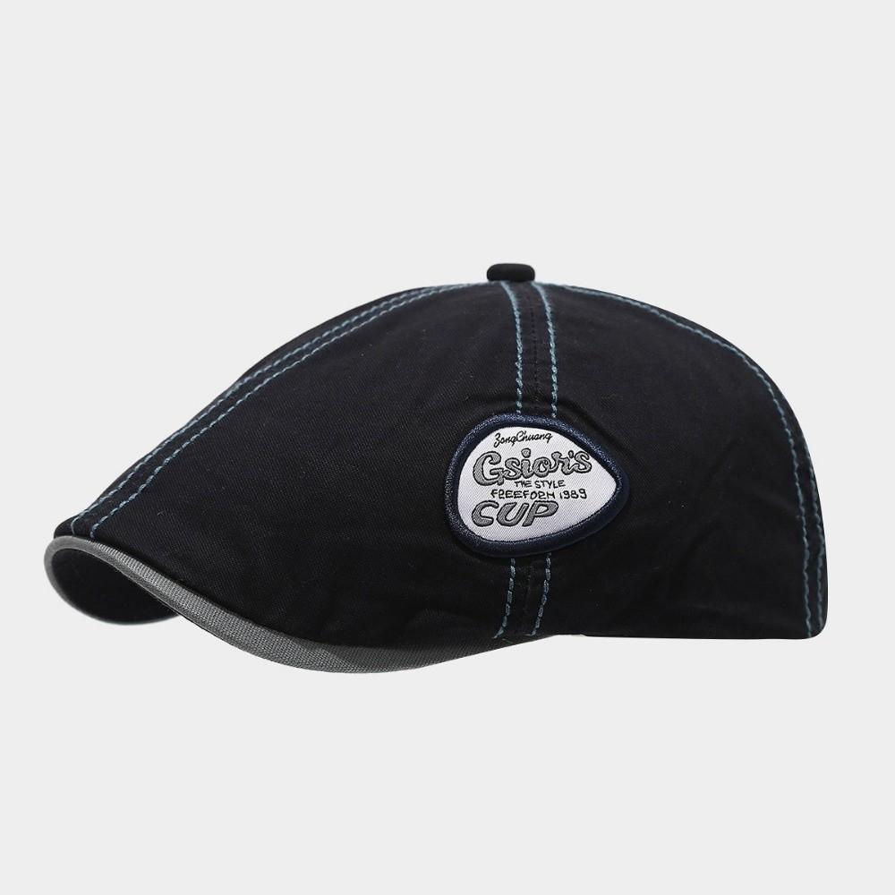 Embroidey Forward Hat Vintage Cowboy Caps Ins Newsboy Cap  Outdoor