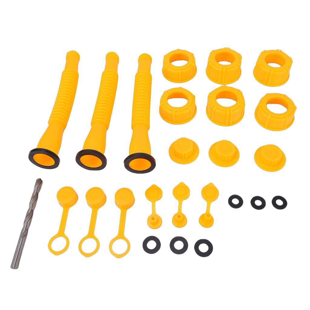 Gas Can Replacement Kit 3 Sets Gas Can Nozzle Replacement for 1, 2, 5, 10 Gallon Nozzle Nozzle Replacement Fuel   Vent   20cm