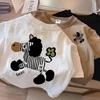 2026 Summer Zebra Print Short Sleeve for Boys & Girls - Comfort & Breathability