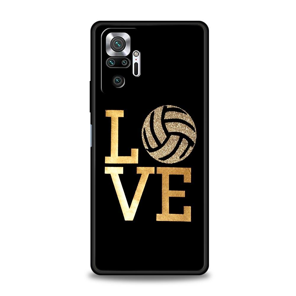Hot Volleyball Sprot Fashion Phone Case For Xiaomi Redmi Note 14 13 5G 10 11 12 Pro Plus 4G 14C 13C 12C 10C Black Cover