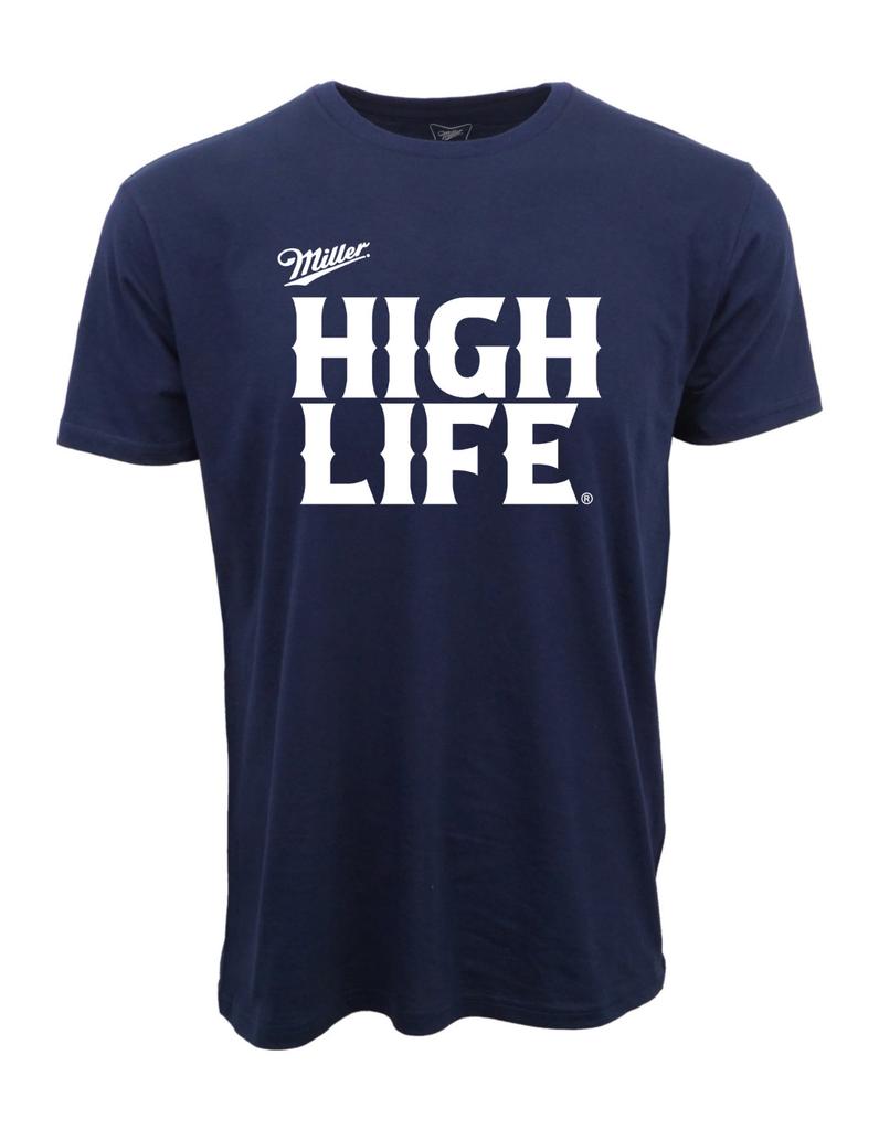 Miller Beer Navy Graphic T Shirt