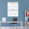 Large Dry Erase Calendar for Wall - Undated 2 Month Wall Calendar, 38" X 28"(Vertical), Erasable & Reble Laminated Wall Calendar Dry Erase with 8