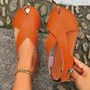 Fashion Retro Women Sandals Summer New Flat Heel Peep Toe Sandals Soft Sole Casual Shoes Minimalist Rome Shoes Women Sandalias De Mujer