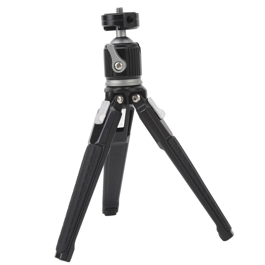 Tabletop Tripod 360 Degrees  Rotating Ball Head 4kg Load Capacity 14 Inch Screws Anti Slip Aluminum Alloy