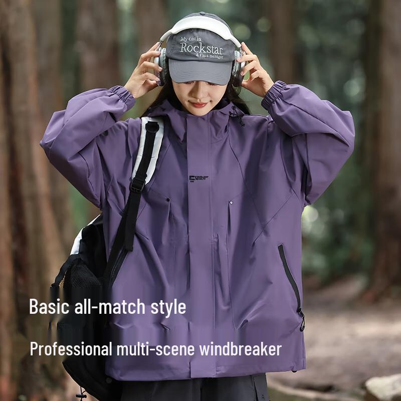ROMON Unisex Outdoor Windproof Waterproof Hooded Jacket
