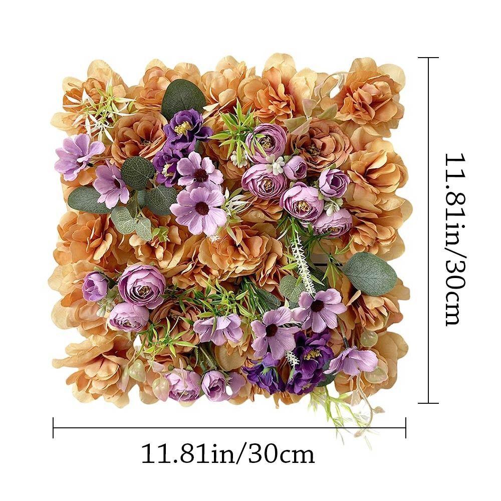 Background Wall Artificial Rose Flower Wall Multicolor Hydrangea Flower Panel Gift