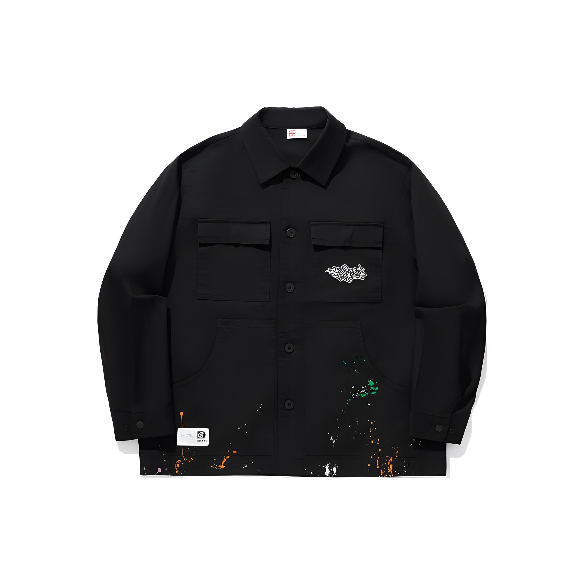 Li-Ning Skateboarding Graphic Jacket Black Men s AFDU299-2 M