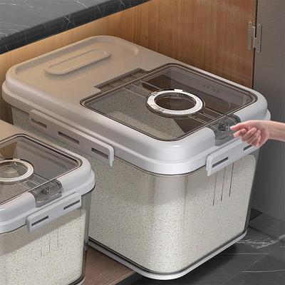 Sealed Grain Storage Bin - Insect and Moisture Proof Rice and Flour Container