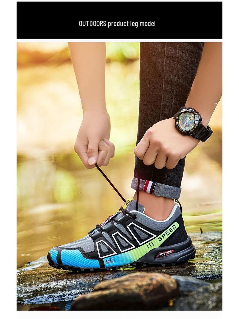 Herren Übergröße 47 Atmungsaktive Rutschfeste Wanderschuhe für Grenzüberschreitende Wanderungen, Radfahren, Reisen, Camping und Offroad-Abenteuer