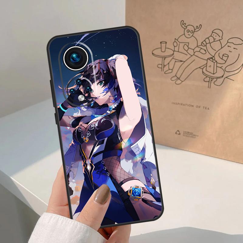 Yelan Genshin Impact For Honor Magic 8 Pro 7 6 5 Lite Case For Honor Win RT 200 400 50 70 90 X8b X9a X9b X9c X9d