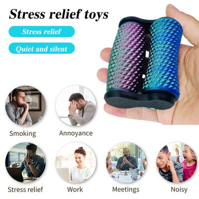 Spiky Grippie Stim Fidget Toy Portable Dual Roller Hand Massager Stress Relief Pain Stimming Tool Bumpy Roller Sensory Toy