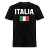 Italia Pride Italian Roots Themed Gift Italy Flag Theme T-Shirt