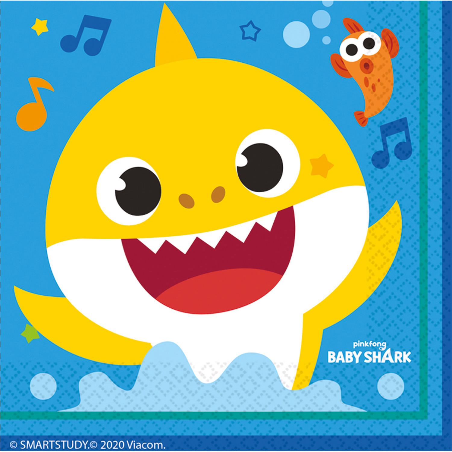 Servetītes Baby Shark 33X33Cm 16 Gab