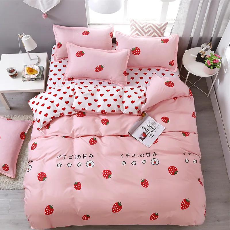 Cartoon Duck Duvet Cover Twin Queen Size, Cute Farmhouse Livestock Yellow Duck Bedding Set for Kids Boy Bedroom Decor 3/4pcs Set