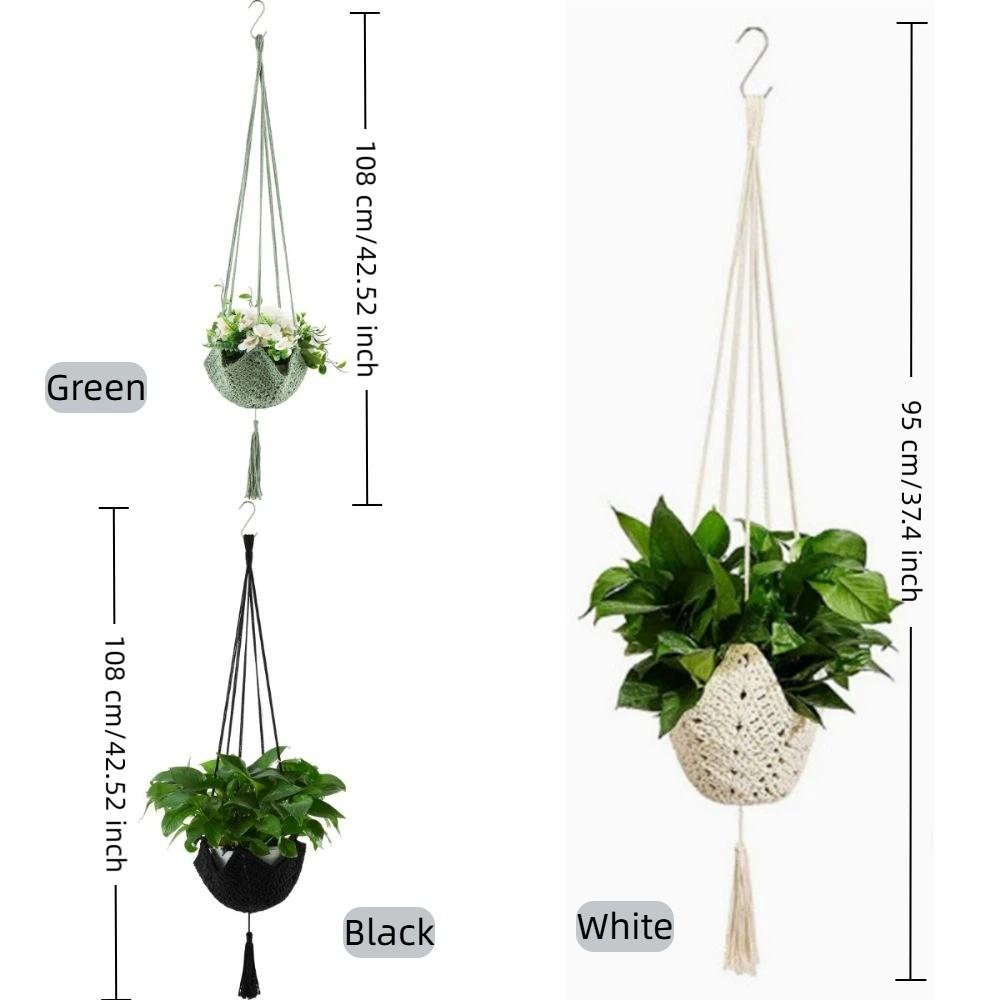 Sturdy Macrame Plant Hanger Handmade Flower Pot Hanging Planter Hanging Basket Indoor Outdoor