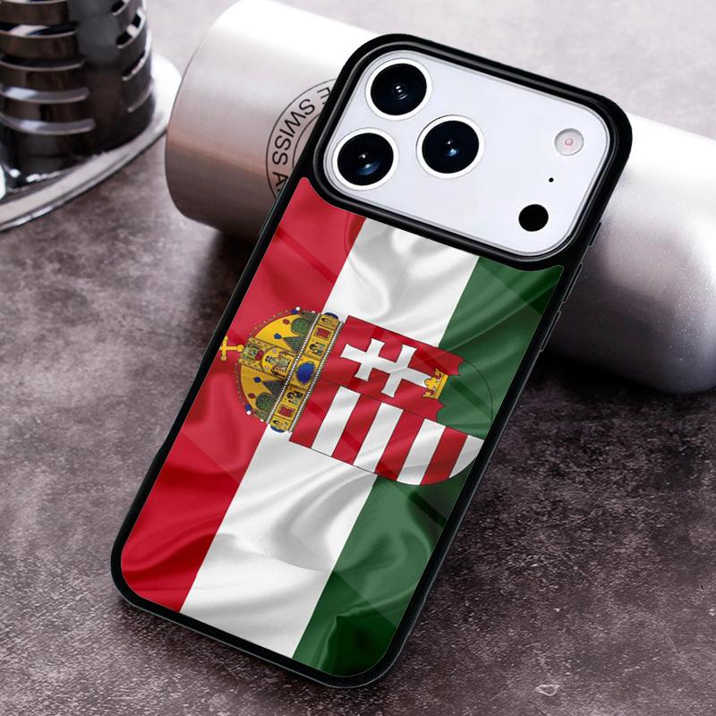 Hungary Flag Phone Case for iPhone 17 16 15 Pro Max Air 14 13 12 11 Plus Shockproof Cover