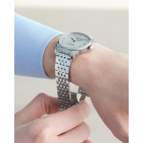 Tissot Le Locle Automatic Powermatic 80 Watch, Silver Dial, Bracelet, Men's, T0064071103300