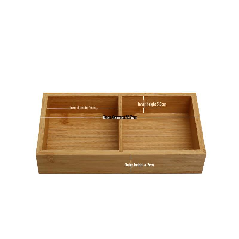 Nordic Style Bamboo & Ceramic Divided Dipping Dish Set