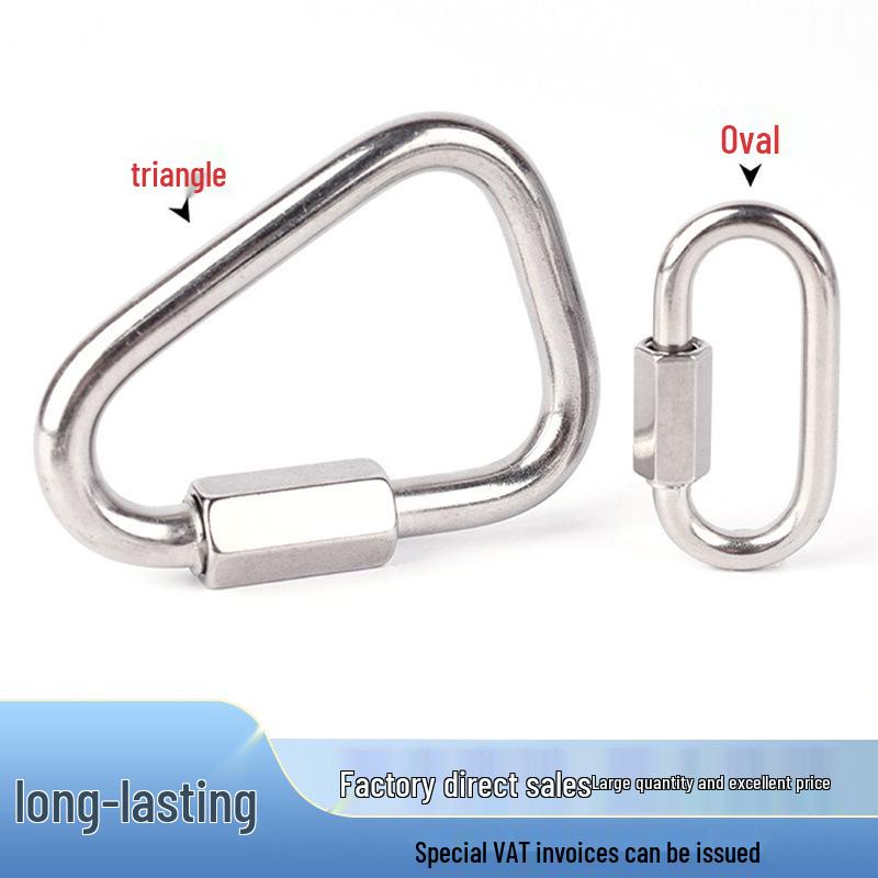 304 Stainless Steel Quick Link Maillon D-Ring Climbing Connector