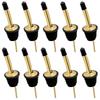 Gold Stainless Steel Wine Pourers Liquor High Quality Liquor Pour Spouts with Cap Covers Leakproof Design for Bars, Clubs