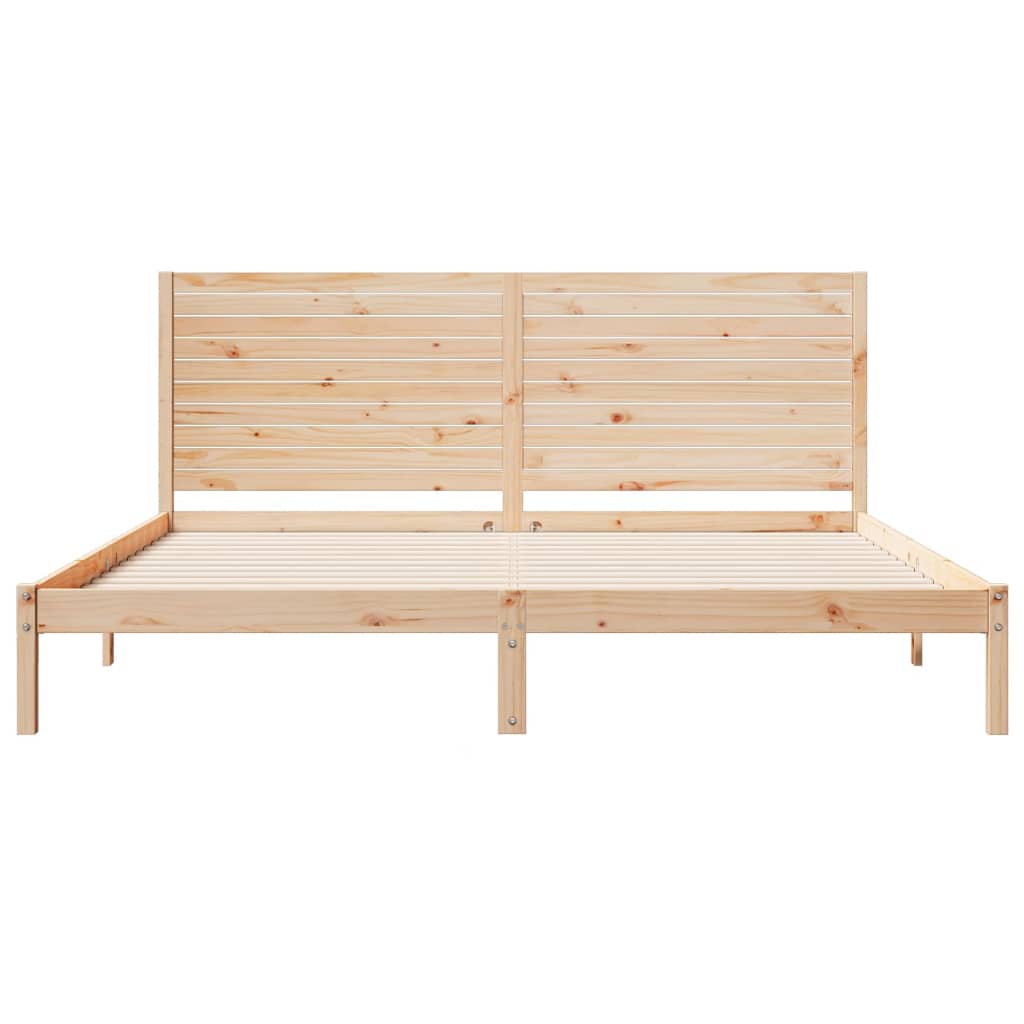 Vidaxl Dłuższe Łóżko Bez Materaca, 180X220 Cm, Lite Drewno