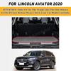 3D Surrounding Design Waterproof Car Trunk Mat For Lincoln Aviator 2020 Anti Dirty Durable Leather Carpet