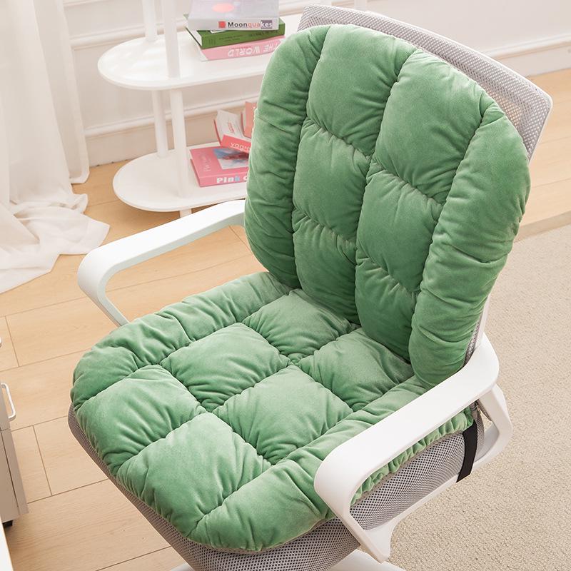 Heated Seat Cushion with Backrest and Lumbar Support for Office Chairs