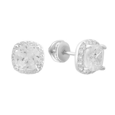 Silver Earrings with Cubic Zirkonia (2186632)