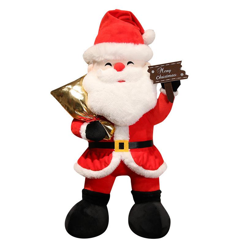 

Большая кукла Санта-Клауса, плюшевая игрушка, детский рождественский подарок, домашний декор, мягкая подушка