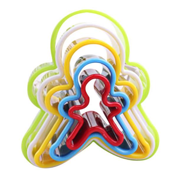 5-6 Stück Kunststoff Ausstechformen Set Fondant Gemüseformen Kuchen Mousse Ring Backwerkzeuge Set für DIY Keksherstellung