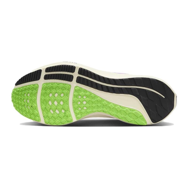 Nike Air Zoom Pegasus 40 GS Abrasion Resistant Low Top Kids' Running Shoes White Green Sneakers FJ4142-100