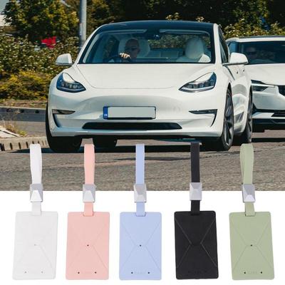 For Tesla Model 3 / Y Key Card Cover Silicone Key Card Protective Case Anti-Lost Card Holder Keychain For Tesla Accessories