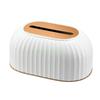 24TE Striped Tissue Box Table Napkin Holder Tissues Dispenser Toilet Paper Container